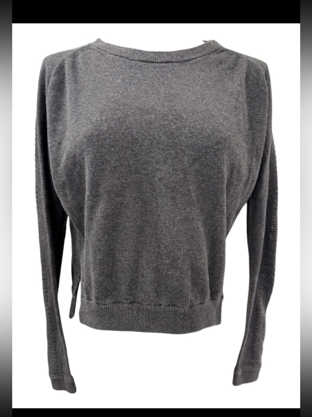 lululemon athletica Charcoal Gray Crewneck Sweatshirt Size M